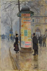 Scena di strada parigina